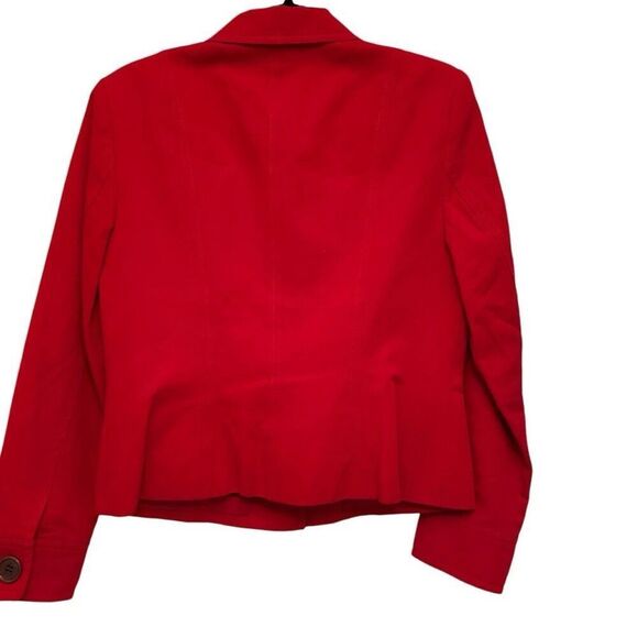 Talbots red button up blazer- size 6 - Picture 3 of 7
